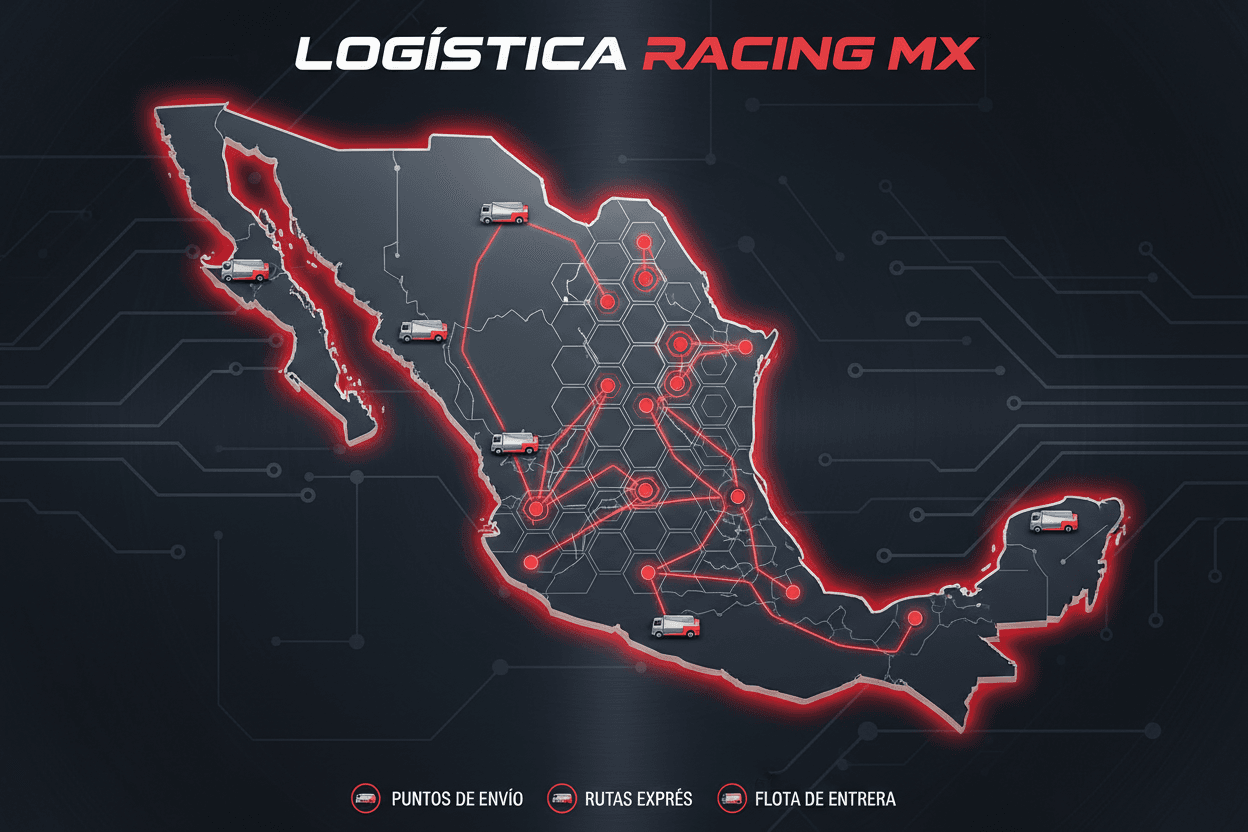 Mapa de cobertura de envíos a todo México